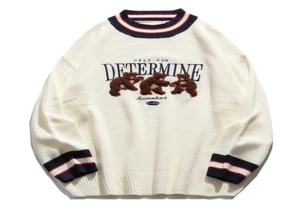men039s sweaters lacible bear print sweater patchwork men knitted 2021 harajuku pullover oversize hip hop cotton couple unisex2986375, White;black
men039s sweaters lacible bear print sweater patchwork men knitted 2021 harajuku pullover oversize hip hop cotton couple unisex2986375, White;black
