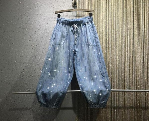 women's jeans spring autumn women's thin colored diamond rhines loose elastic waist girls ladies denim harem pants7540068, Blue
women's jeans spring autumn women's thin colored diamond rhines loose elastic waist girls ladies denim harem pants7540068, Blue