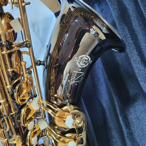 high-end 54 nickel-plated tenor saxophone brass black double rib reinforcement one-to-one engraved pattern with case
high-end 54 nickel-plated tenor saxophone brass black double rib reinforcement one-to-one engraved pattern with case