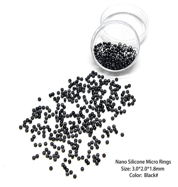 new arrival neitsi 30mm 500pcs silicone nano ring links beads for nano ring tip human hair extensions 5colours optional6889031, Black
new arrival neitsi 30mm 500pcs silicone nano ring links beads for nano ring tip human hair extensions 5colours optional6889031, Black