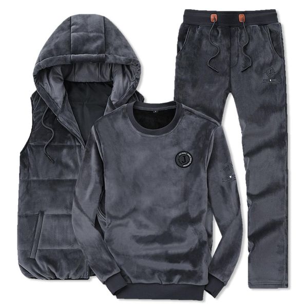 winter fashion men sporting suit hoodie vestpants sweatshirt gold velvet 3 piece set tracksuit for men clothes2463208, Gray
winter fashion men sporting suit hoodie vestpants sweatshirt gold velvet 3 piece set tracksuit for men clothes2463208, Gray