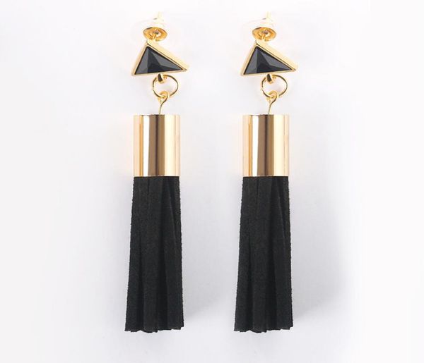 new fashion vintage triangle leather tassel drop earrings faux suede fabric long dangle earrings for women temperament jewelry7274385, Silver
new fashion vintage triangle leather tassel drop earrings faux suede fabric long dangle earrings for women temperament jewelry7274385, Silver