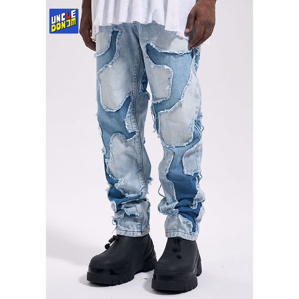 men's jeans patchwork tassel jeans for men hip hop streetwear pants for men y2k mens jeans distressed cargo jeans jeans luxury 230804, Blue
men's jeans patchwork tassel jeans for men hip hop streetwear pants for men y2k mens jeans distressed cargo jeans jeans luxury 230804, Blue