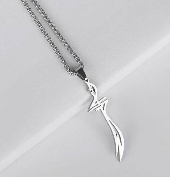 hz zulfiqar of imam ali stainless steel pendant necklace islam muslim jewelry accept drop 77983857978143, Silver
hz zulfiqar of imam ali stainless steel pendant necklace islam muslim jewelry accept drop 77983857978143, Silver