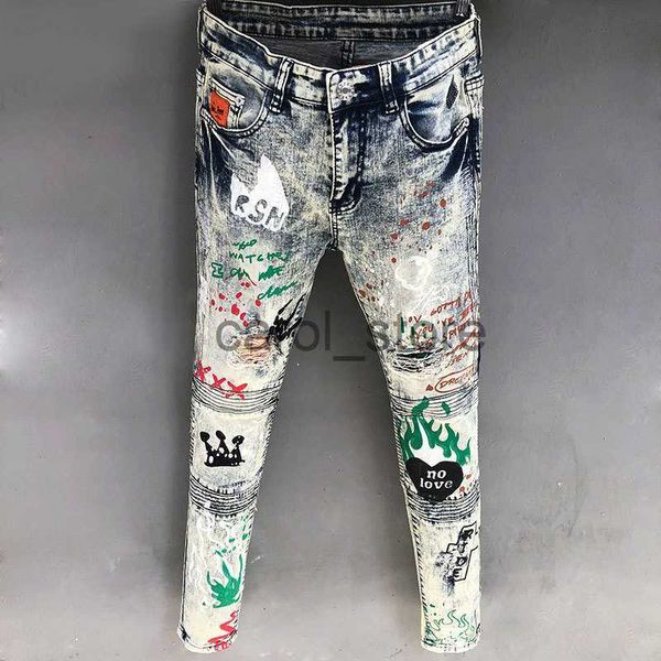 men's jeans 2022 portrait printed skinny slim fit jeans party casual trousers pantalones 2022 high street washed painted jean men stree, Blue
men's jeans 2022 portrait printed skinny slim fit jeans party casual trousers pantalones 2022 high street washed painted jean men stree, Blue