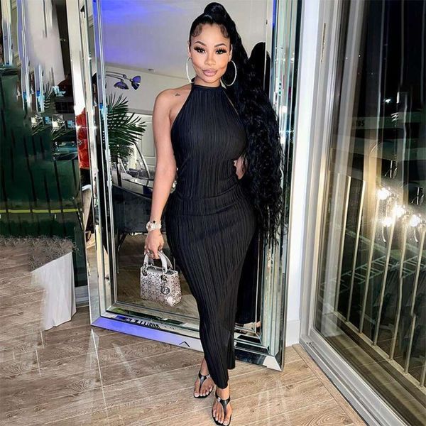 item title womens clothing summer style pure color casual sleeveless backless neck hanging tight fitting long dress, Black;gray
item title womens clothing summer style pure color casual sleeveless backless neck hanging tight fitting long dress, Black;gray