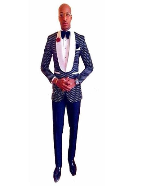 new classic design groom tuxedos groomsmen one button navy blue dot shawl lapel man suit wedding men039s blazer suits jac4470055, Black;gray
new classic design groom tuxedos groomsmen one button navy blue dot shawl lapel man suit wedding men039s blazer suits jac4470055, Black;gray