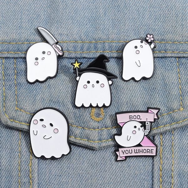 ghost enamel pins custom halloween brooches lapel badges cartoon punk funny jewelry gift for friends, Blue
ghost enamel pins custom halloween brooches lapel badges cartoon punk funny jewelry gift for friends, Blue