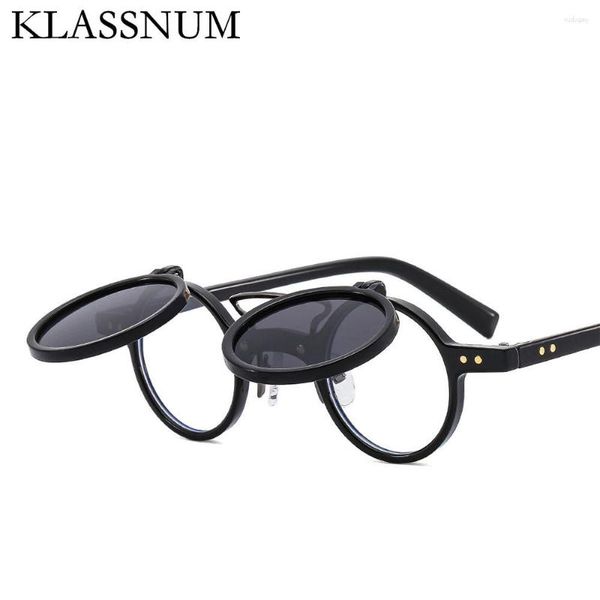 sunglasses klassnum retro small round frame punk double bridges women men flip lens shades uv400 rivets sun glasses for travel46, White;black
sunglasses klassnum retro small round frame punk double bridges women men flip lens shades uv400 rivets sun glasses for travel46, White;black