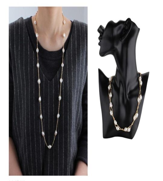 fashion white long pearl necklace baroque natural freshwater pearl jewelry for women accessories7360473, Silver
fashion white long pearl necklace baroque natural freshwater pearl jewelry for women accessories7360473, Silver