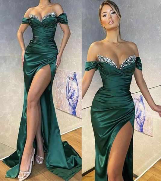 dark green beaded mermaid evening dress beaded sweetheart off shoulder draped high side split party gown formal prom dresses robe 6866095, Black;red
dark green beaded mermaid evening dress beaded sweetheart off shoulder draped high side split party gown formal prom dresses robe 6866095, Black;red