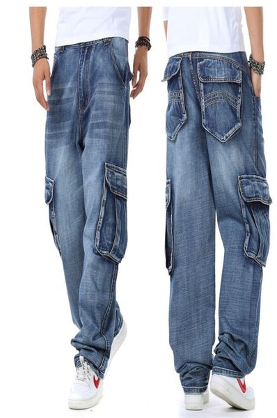 men039s baggy multi pockets skateboard cargo jeans for men tactical denim joggers plus size 3046 2103192672072, Blue
men039s baggy multi pockets skateboard cargo jeans for men tactical denim joggers plus size 3046 2103192672072, Blue