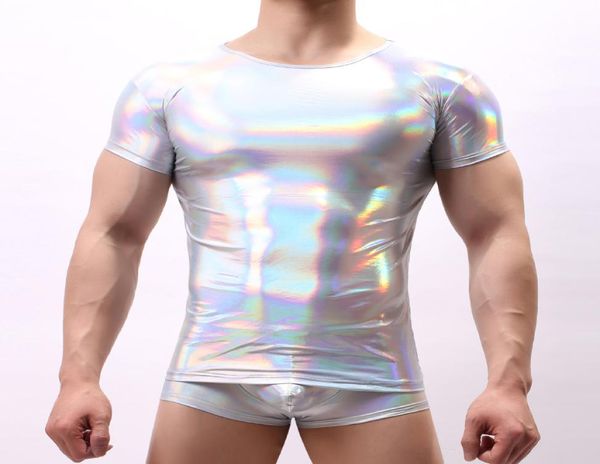 faux leather mens shirt shiny wet look stretch gay undershirt latex blue shirts men bright short sleeve clubwear stage costum1106530, Black;brown
faux leather mens shirt shiny wet look stretch gay undershirt latex blue shirts men bright short sleeve clubwear stage costum1106530, Black;brown