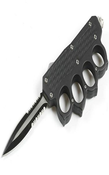 promotion knuckle auto tactical knife 440c double actionsingle edge serrated blade edc pocket gift knives with nylon bag9301643
promotion knuckle auto tactical knife 440c double actionsingle edge serrated blade edc pocket gift knives with nylon bag9301643