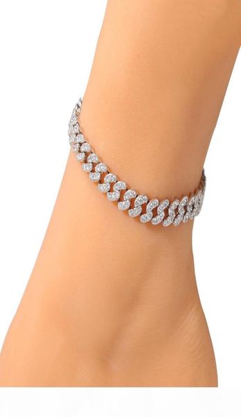 fashion womens anklets bracelet iced out cuban link chain anklets bracelets gold silver pink diamond hip hop anklet jewelry8640844, Red;blue
fashion womens anklets bracelet iced out cuban link chain anklets bracelets gold silver pink diamond hip hop anklet jewelry8640844, Red;blue