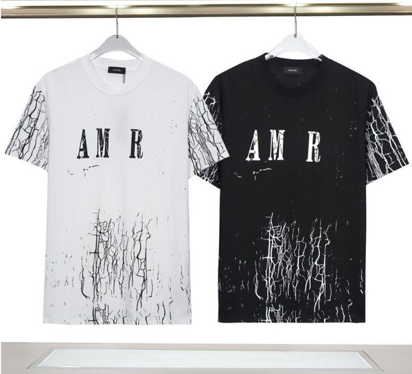 2023 summer new fashion am pattern brand printed cotton double yarn short sleeve t-shirt for men and women, White;black
2023 summer new fashion am pattern brand printed cotton double yarn short sleeve t-shirt for men and women, White;black