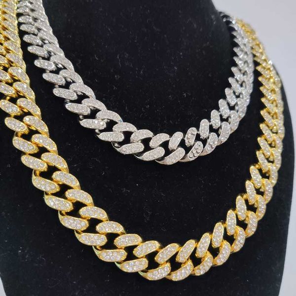 cuban chain new style cuban chain man necklace 18k gold plated full rhinestone alloy hip hop necklace ice out of miami necklace, Silver
cuban chain new style cuban chain man necklace 18k gold plated full rhinestone alloy hip hop necklace ice out of miami necklace, Silver