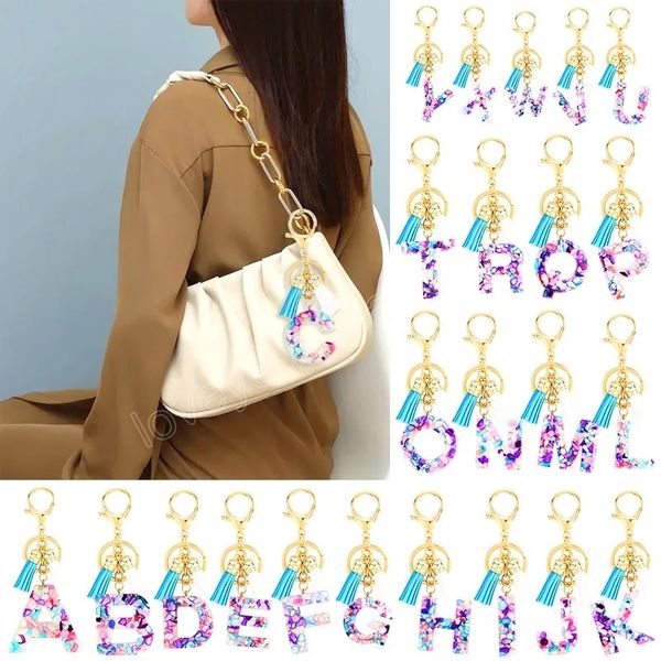 26 letter tassel keychain creative english alphabet pendant keyrings fashion charm car bag key pendant accessories gifts, Slivery;golden
26 letter tassel keychain creative english alphabet pendant keyrings fashion charm car bag key pendant accessories gifts, Slivery;golden