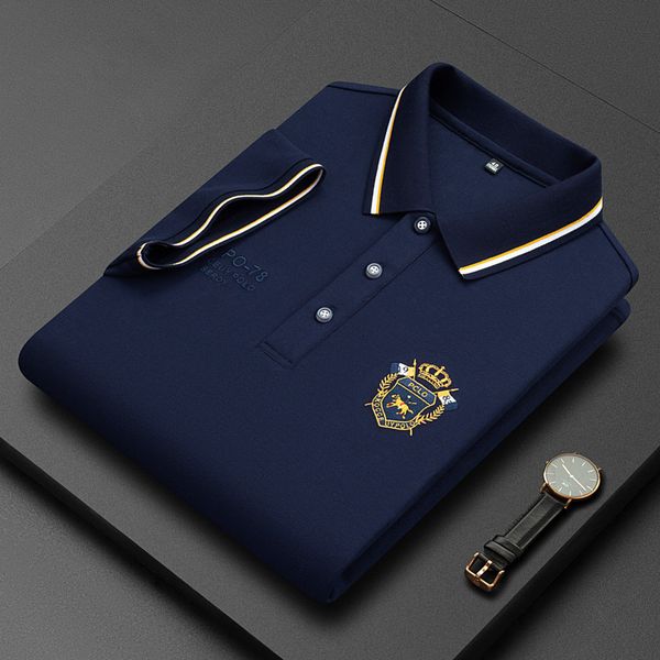 men's polos arrival european-style luxury mens polo shirt lapel embroidered print slim tailor-made t-shirt tank 230804, White;black
men's polos arrival european-style luxury mens polo shirt lapel embroidered print slim tailor-made t-shirt tank 230804, White;black