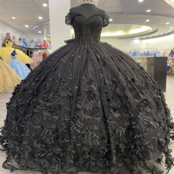 2023 mexican black quinceanera dresses with 3d flower applique vestidos xv anos sweet 16 bow robe de soiree, Blue;red
2023 mexican black quinceanera dresses with 3d flower applique vestidos xv anos sweet 16 bow robe de soiree, Blue;red