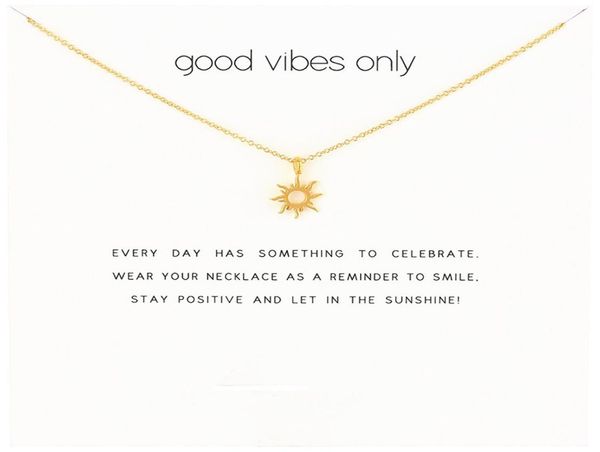 chian choker necklaces with card gold silver sunshine pendant necklace for fashion women jewelry good vibes only1602266 
chian choker necklaces with card gold silver sunshine pendant necklace for fashion women jewelry good vibes only1602266