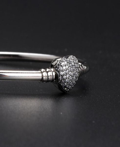 heart shaped cz pave clasp bangle bracelet sets original box for 925 sterling silver charm bracelets women gift jewelry7727273590, Black
heart shaped cz pave clasp bangle bracelet sets original box for 925 sterling silver charm bracelets women gift jewelry7727273590, Black