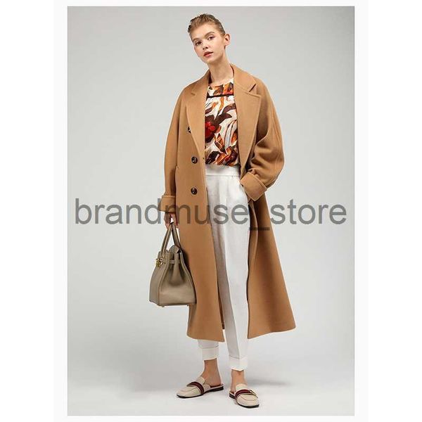 women's jackets new high-end camel double breasted cashmere coat women's medium long wool woolen coat for women j230806, Black;brown
women's jackets new high-end camel double breasted cashmere coat women's medium long wool woolen coat for women j230806, Black;brown