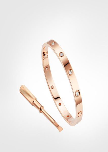 love screw bracelet 50 mens bracelets 10diamond designer bangle luxury jewelry women titanium steel alloy goldplated craft gold 8295001, Black
love screw bracelet 50 mens bracelets 10diamond designer bangle luxury jewelry women titanium steel alloy goldplated craft gold 8295001, Black