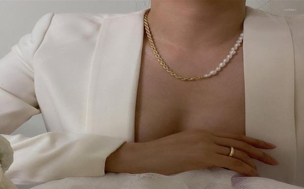 chains 2021 korean retro chain natural pearl necklace female cold wind european and american baroque11626380, Silver 
chains 2021 korean retro chain natural pearl necklace female cold wind european and american baroque11626380, Silver