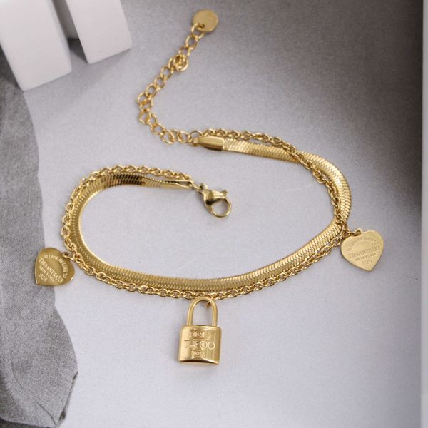 titanium steel age reducing versatile korean version 18k gold tiffay printed love novel double layer bracelet female, Black
titanium steel age reducing versatile korean version 18k gold tiffay printed love novel double layer bracelet female, Black