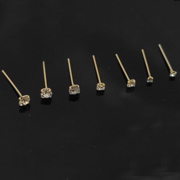 925 sterling silver stud clear crystal pin piercing nose jewelry 36pcspack6906637 
925 sterling silver stud clear crystal pin piercing nose jewelry 36pcspack6906637