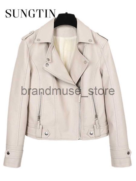 women's jackets sungtin women faux leather jacket beige casual slim motorcycle biker leather coat female punk streetwear spring autumn, Black;brown
women's jackets sungtin women faux leather jacket beige casual slim motorcycle biker leather coat female punk streetwear spring autumn, Black;brown