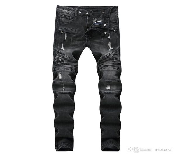 new men distressed ripped jeans designer straight motorcycle biker jeans causal denim pants streetwear style mens jeans cool men h4199312, Blue
new men distressed ripped jeans designer straight motorcycle biker jeans causal denim pants streetwear style mens jeans cool men h4199312, Blue