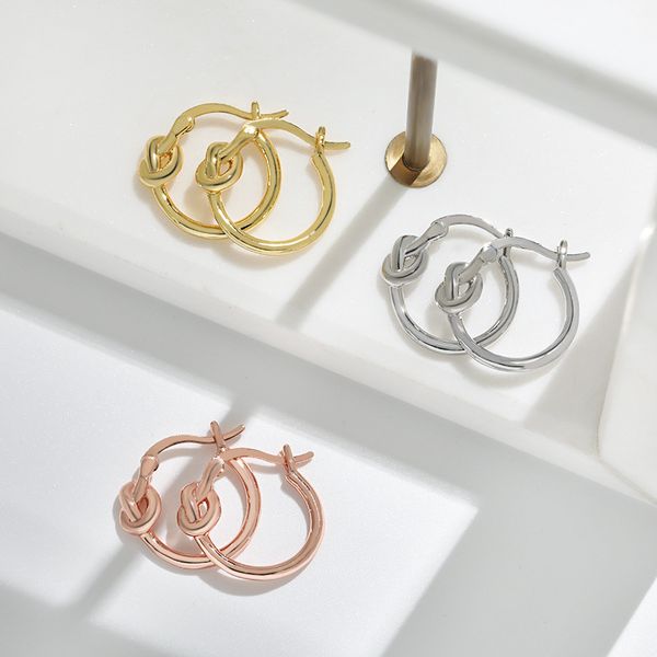 earrings s925 sterling silver earrings women's hypoallergenic knotted gold earrings student e same style heart-shaped knot earrings, Golden;silver
earrings s925 sterling silver earrings women's hypoallergenic knotted gold earrings student e same style heart-shaped knot earrings, Golden;silver