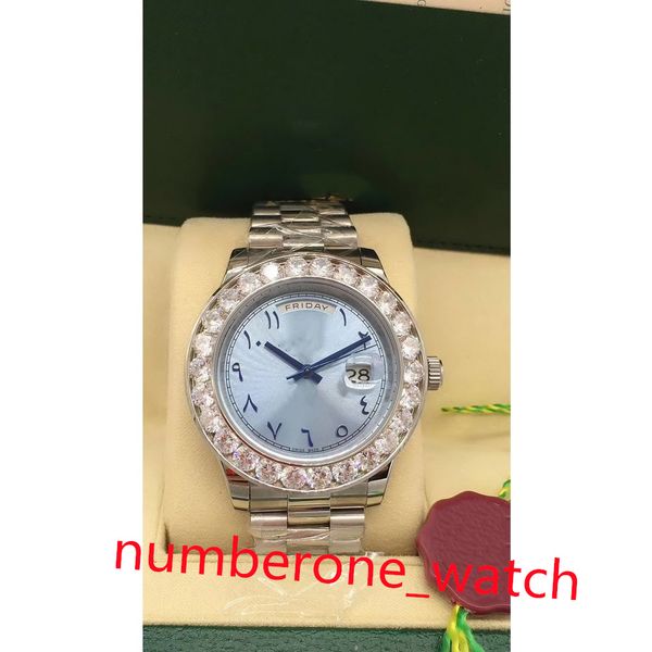 watch men 41mm automatic watchs big diamond arabic numerals dial watches new version day-date sapphire glass luminous waterproof with box pa, Slivery;brown
watch men 41mm automatic watchs big diamond arabic numerals dial watches new version day-date sapphire glass luminous waterproof with box pa, Slivery;brown