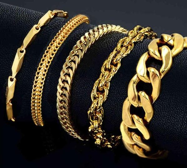 bracelet mens stainless steel male whole braslet silver color braclet chunky cuban chain link gold for man255n3843207, Golden;silver
bracelet mens stainless steel male whole braslet silver color braclet chunky cuban chain link gold for man255n3843207, Golden;silver