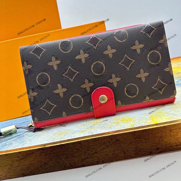 23ss women sarah long wallets co-branding handbag classic flower luxurys designers bag victorine travel wallet zippy coin purse with origina, Red;black
23ss women sarah long wallets co-branding handbag classic flower luxurys designers bag victorine travel wallet zippy coin purse with origina, Red;black