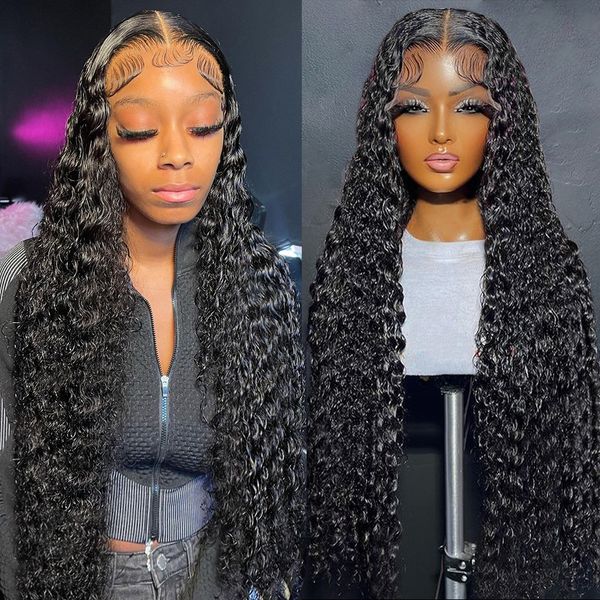 13x6 hd lace frontal wigs water wave wig curly glueless full lace front human hair wigs for black women deep wave frontal wig, Black;brown
13x6 hd lace frontal wigs water wave wig curly glueless full lace front human hair wigs for black women deep wave frontal wig, Black;brown