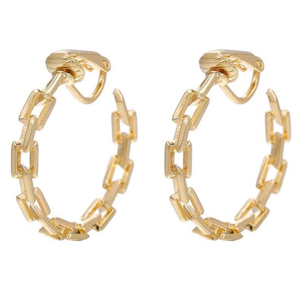 clipon screw back 2022 desgin retro hollow metal chain hoop clip earrings non pierced punk statement ear clips for women girl p7788166, Silver
clipon screw back 2022 desgin retro hollow metal chain hoop clip earrings non pierced punk statement ear clips for women girl p7788166, Silver
