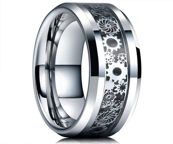 vintage silver color gear wheel stainless steel men rings celtic dragon black carbon fiber inlay ring mens wedding band4829138
vintage silver color gear wheel stainless steel men rings celtic dragon black carbon fiber inlay ring mens wedding band4829138