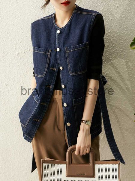 women's jackets fitaylor new spring autumn single breasted denim vest women vintage o-neck pockets lace-up jean jacket fashion sleevele, Black;brown
women's jackets fitaylor new spring autumn single breasted denim vest women vintage o-neck pockets lace-up jean jacket fashion sleevele, Black;brown