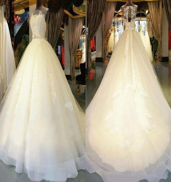 amazing actual image wedding dresses gown sheer neck keyhole back applique lace corset ball appliques bridal gowns3208745, White
amazing actual image wedding dresses gown sheer neck keyhole back applique lace corset ball appliques bridal gowns3208745, White