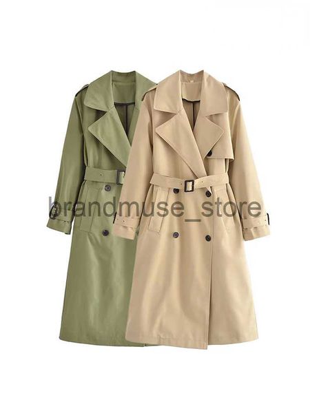 women's jackets traf women fashion with belt double breasted trench coat vintage long sleeve pockets female outerwear chic casual cloth, Black;brown
women's jackets traf women fashion with belt double breasted trench coat vintage long sleeve pockets female outerwear chic casual cloth, Black;brown