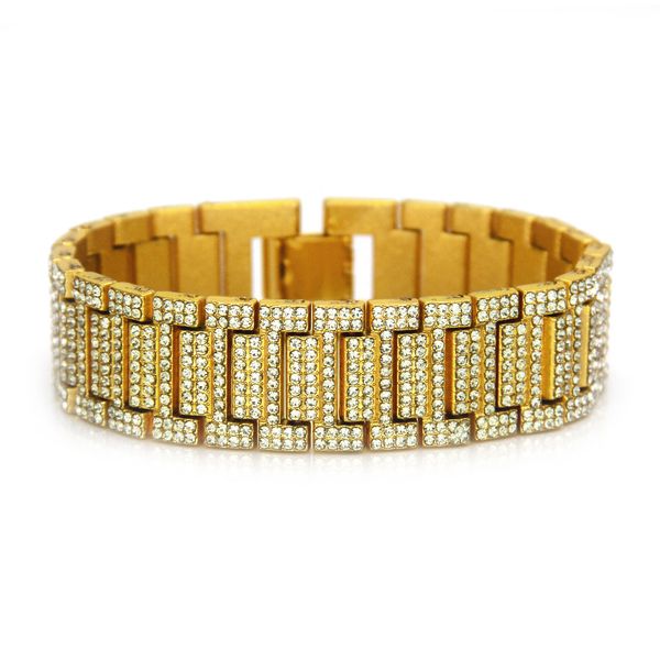 hip hop rapper men diamond cuban chain bamboo bracelet cool rhinestones full of diamonds shiny hand jewelry nightclub show wholesale jewelry, Black
hip hop rapper men diamond cuban chain bamboo bracelet cool rhinestones full of diamonds shiny hand jewelry nightclub show wholesale jewelry, Black