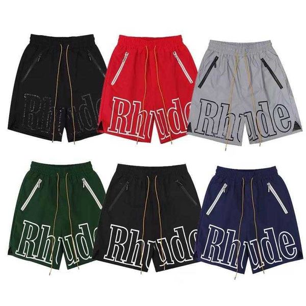 rhude niche trendy american summer sports casual pure cotton black loose fitting men's and women's basketball shorts, White;black
rhude niche trendy american summer sports casual pure cotton black loose fitting men's and women's basketball shorts, White;black