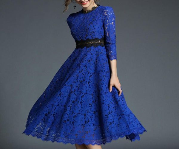 autumn elegant women039s lace runway dresses floral crochet hollow out vestido patchwork casual slim office long party dress8244363, Black
autumn elegant women039s lace runway dresses floral crochet hollow out vestido patchwork casual slim office long party dress8244363, Black