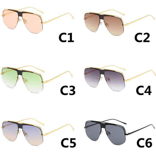 fashion designer sunglasses for man woman brand half frame sun glasses outdoor shades square oculos de sol, White;black
fashion designer sunglasses for man woman brand half frame sun glasses outdoor shades square oculos de sol, White;black