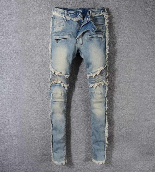 men039s jeans vintage washed denim fringe biker for moto fashion slim fit straight patchwork pants big and tall trousers4895765, Blue
men039s jeans vintage washed denim fringe biker for moto fashion slim fit straight patchwork pants big and tall trousers4895765, Blue