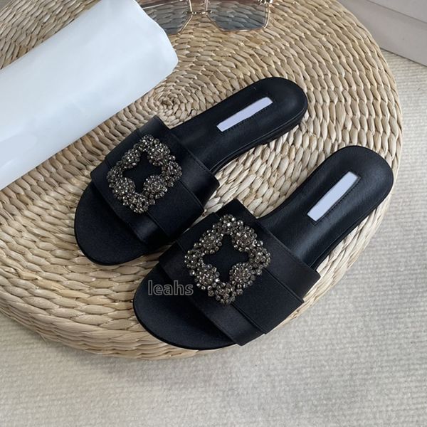 woman slipper manolos blahniks designer sliders mule satin womens sandal jewel flat shoes women heeled shoes sunflower crystal buckle embell, Black
woman slipper manolos blahniks designer sliders mule satin womens sandal jewel flat shoes women heeled shoes sunflower crystal buckle embell, Black