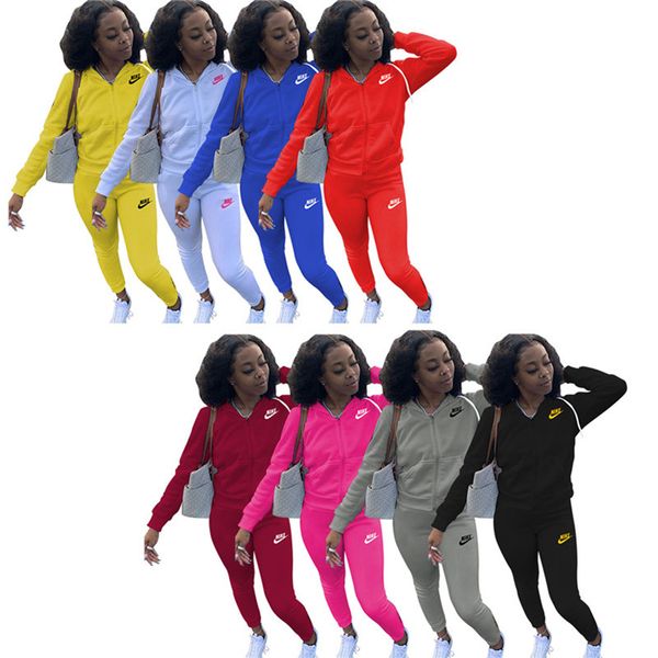 2023 brand designer women tracksuits fall winter casual two piece sets long sleeve jacket+pants fashion hooded sports suit zipper outfits le, White
2023 brand designer women tracksuits fall winter casual two piece sets long sleeve jacket+pants fashion hooded sports suit zipper outfits le, White